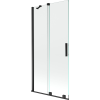 Mexen Velar Kádparaván 2 részes  csúszó 90 x 150 cm,  átlátszó nano, fekete - 896-090-000-01-70 Kádparaván