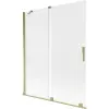 Mexen Velar kétszárnyú tolózuhanyfal 140 x 150 cm, matt, arany - 896-140-000-31-50