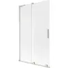 Mexen Velar L 2-részes tolózuhanyfal, 110 x 150 cm, matt, kefezett nikkel - 896-110-003-31-97