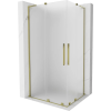 Mexen Velar L Duo toló zuhanykabin 90 x 80 cm, derített üveg, arany - 871-090-080-02-33-50