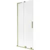 Mexen Velar L fürdőkád paraván, 2-szárnyú tolóajtó 80 x 150 cm, fagyos, arany kefélt - 896-080-003-31-55