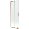 Mexen Velar L kádparaván 2-szárnyú toló 70 x 150 cm, átlátszó, matt réz - 896-070-003-01-65
