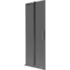 Mexen Velar L kádparaván 2-szárnyú toló 70 x 150 cm, grafit, gun metal - 896-070-003-41-95