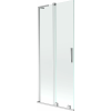 Mexen Velar L kádparaván, 2-szárnyú tolóajtós, 80 x 150 cm, átlátszó, króm - 896-080-003-01-01