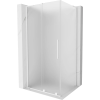 Mexen Velar L tolóajtós zuhanykabin 120 x 90 cm, homokfúvott, fehér - 871-120-090-33-20