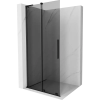 Mexen Velar L zuhanyfal tolóajtós Walk-in 90 x 200 cm, grafit 8 mm, fekete - 871-090-003-43-70