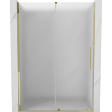 Mexen Velar toló zuhanyajtó 140 cm, homályos, arany - 871-140-000-31-50 fürdőkellék
