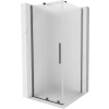 Mexen Velar toló zuhanykabin 100 x 100 cm, deres, gun gray kefélt - 871-100-100-31-66
