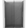Mexen Velar tolóajtós zuhanyajtó 130 cm, grafit, króm - 871-130-000-41-01