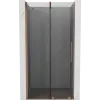 Mexen Velar tolóajtós zuhanyajtó 90 cm, grafit, csiszolt réz - 871-090-000-41-65