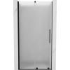 Mexen Velar tolóajtós zuhanykabin 110 cm, zúzmarás, fekete - 871-110-000-31-70
