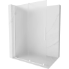 Mexen Velar Walk-in eltolható zuhanyfal 140 x 200 cm, dér 8 mm, fehér - 871-140-000-33-20