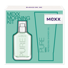 Mexx Pure for Men Ajándékszett, Eau de Toilette 30ml + SG 50ml, férfi kozmetikai ajándékcsomag