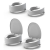  Meyra Easy-Clip WC magasító 15 cm fedeles