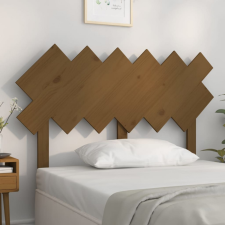  Mézbarna tömör fenyőfa ágyfejtámla 122,5x3x80,5 cm ágy és ágykellék