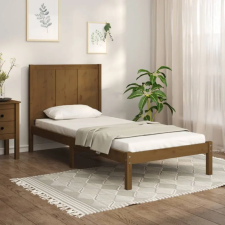  mézbarna tömör fenyőfa ágykeret 100 x 200 cm ágy és ágykellék