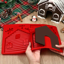  Mézeskalács Ház Forma Tálca sütés és főzés