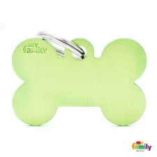  MF BIG BONE ALUMINUM GREEN 2,5x3,8 cm gravírozható biléta nyakörv, póráz, hám kutyáknak