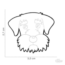  MF BLACK SCHNAUZER 3,3x2,6 cm gravírozható biléta nyakörv, póráz, hám kutyáknak