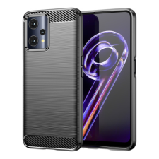 MG Carbon Case Flexible szilikon tok Realme 9 Pro, fekete tok és táska