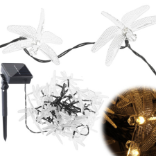 MG Dragonflies napelemes lánc 30 LED 6.5m, meleg fehér kültéri világítás