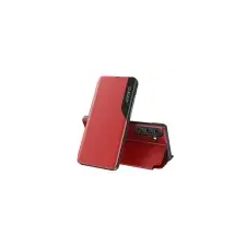 MG Eco Leather View könyv tok Samsung Galaxy A26, piros tok és táska