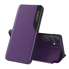 MG Eco Leather View könyv tok Samsung Galaxy A36, lila tok és táska