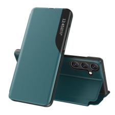 MG Eco Leather View könyv tok Samsung Galaxy A56, zöld tok és táska