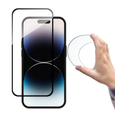 MG Full Cover Flexi Nano üvegfólia iPhone 14 Pro Max, fekete mobiltelefon kellék