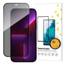 MG Full Glue Privacy üvegfólia iPhone 14 Pro, fekete mobiltelefon kellék