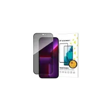 MG Full Glue Privacy üvegfólia iPhone 14 Pro, fekete mobiltelefon kellék