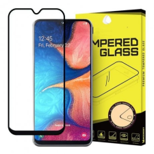 MG Full Glue Super Tough kijelzővédő üvegfólia Samsung Galaxy A20e, fekete mobiltelefon kellék