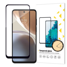 MG Full Glue üvegfólia Motorola Moto G32, fekete mobiltelefon kellék