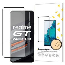 MG Full Glue üvegfólia Realme GT Neo 3, fekete mobiltelefon kellék