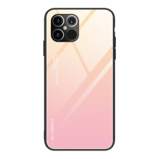 MG Gradient Glass műanyag tok iPhone 12 Pro Max, rózsaszín tok és táska