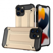 MG Hybrid Armor műanyag tok iPhone 13 Pro Max, arany tok és táska