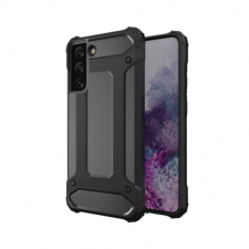 MG Hybrid Armor műanyag tok Samsung Galaxy S21 Plus 5G, fekete tok és táska