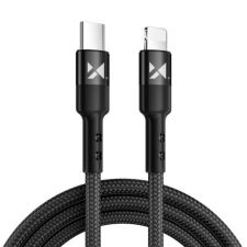 MG kábel USB-C / USB-C PD 18W 1m, fekete kábel és adapter