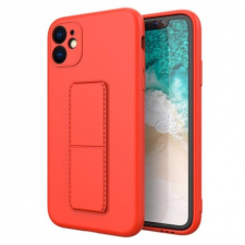 MG Kickstand szilikon tok iPhone 12 Pro, piros tok és táska