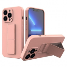 MG Kickstand szilikon tok iPhone 13 mini, rózsaszín tok és táska