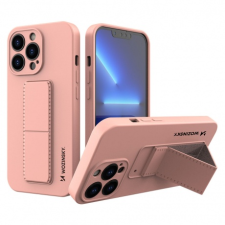 MG Kickstand szilikon tok iPhone 13 Pro Max, rózsaszín tok és táska