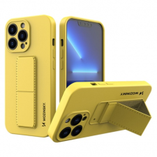 MG Kickstand szilikon tok iPhone 13 Pro Max, sárga tok és táska