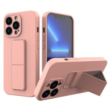 MG Kickstand szilikon tok iPhone 13, rózsaszín tok és táska