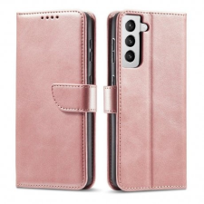 MG Magnet bőr könyvtok Samsung Galaxy S22 Plus, rózsaszín tok és táska