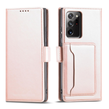 MG Magnet bőr könyvtok Samsung Galaxy S22 Ultra, rózsaszín tok és táska