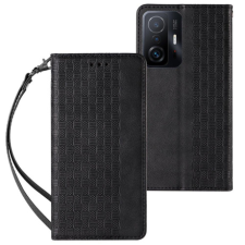 MG Magnet Strap bőr könyvtok Samsung Galaxy A52 5G, fekete tok és táska