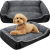 MG Plush Bed macska és kutya ágy 60x45 cm, szürke