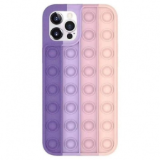 MG Pop It szilikon tok Samsung Galaxy A72, lila/rózsaszín tok és táska