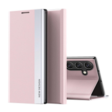 MG Sleep Case Pro könyv tok Samsung Galaxy S25 Plus, rózsaszín tok és táska