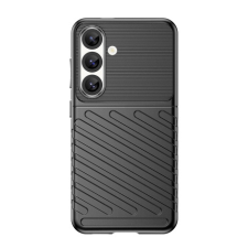 MG Thunder tok Samsung Galaxy S25, fekete tok és táska